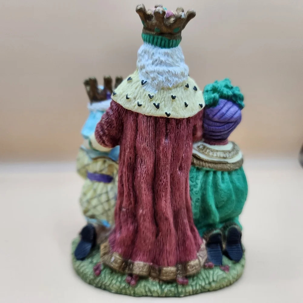 1995 3 Magi Wise Men Figurine Christmas 4 Inch - Picture 3 of 6